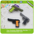 Gun shaped eraser for school use